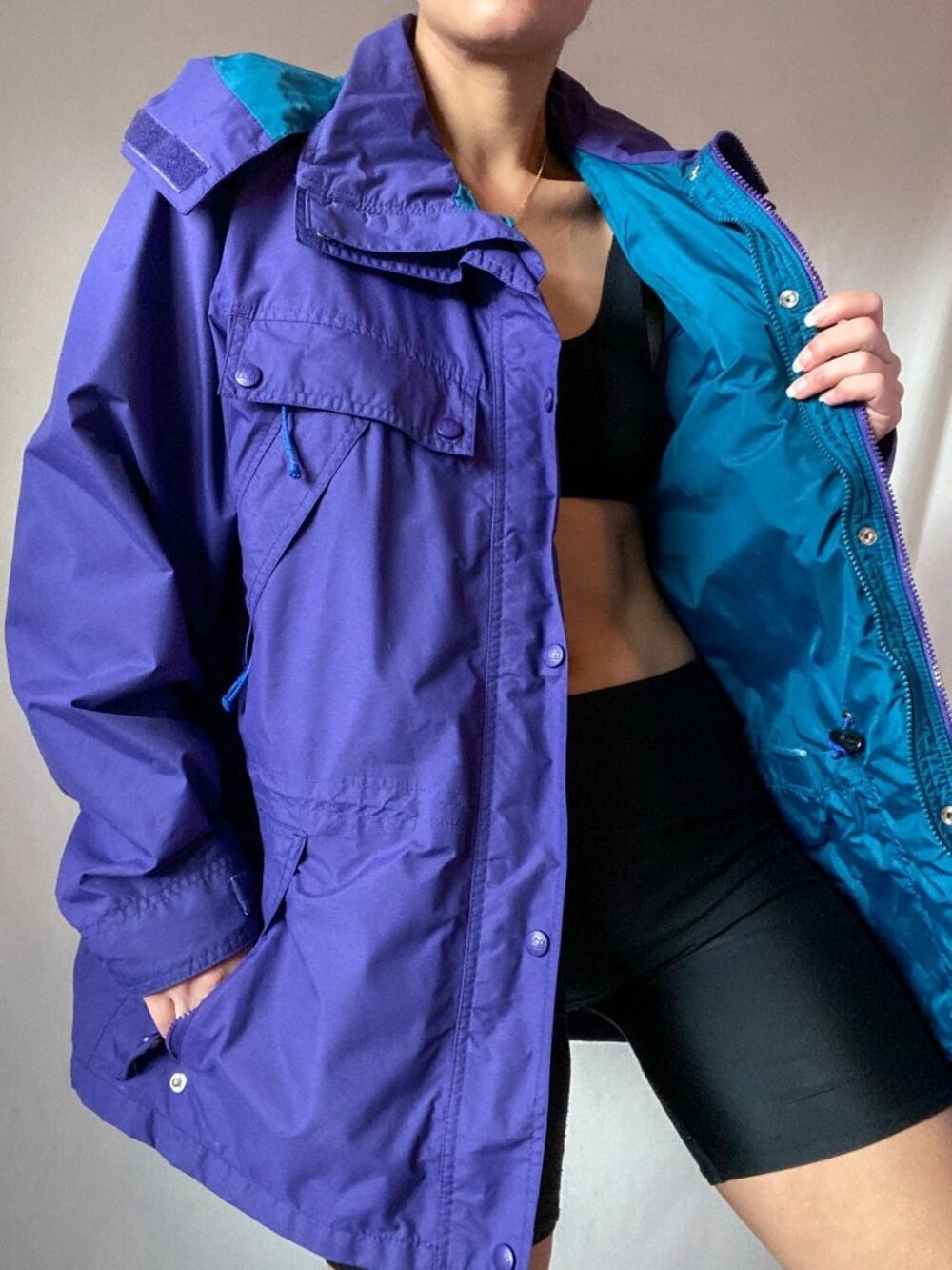 REI Vintage Ski Jacket Purple Waterproof Outdoors Athleisure Winter Womens S